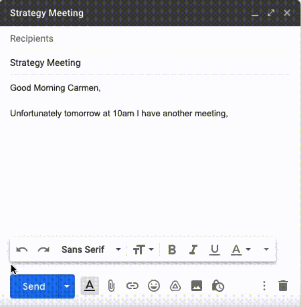 Email Sample For Scheduling A Meeting